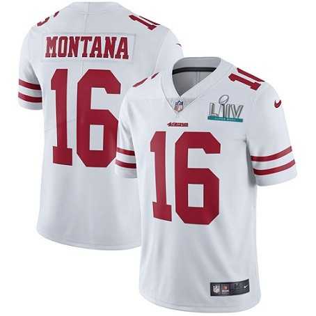Youth Nike 49ers 16 Joe Montana White 2020 Super Bowl LIV Vapor Untouchable Limited Jersey,We sell and wholesale Youth Nike 49ers 16 Joe Montana White 2020 Super Bowl LIV Vapor Untouchable Limited Jersey on line form chian!